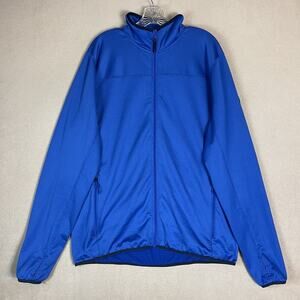 Hally Hansen Jacket Mens XL Blue Vertex Full‎ Zip Lightweight Stretch Athletic